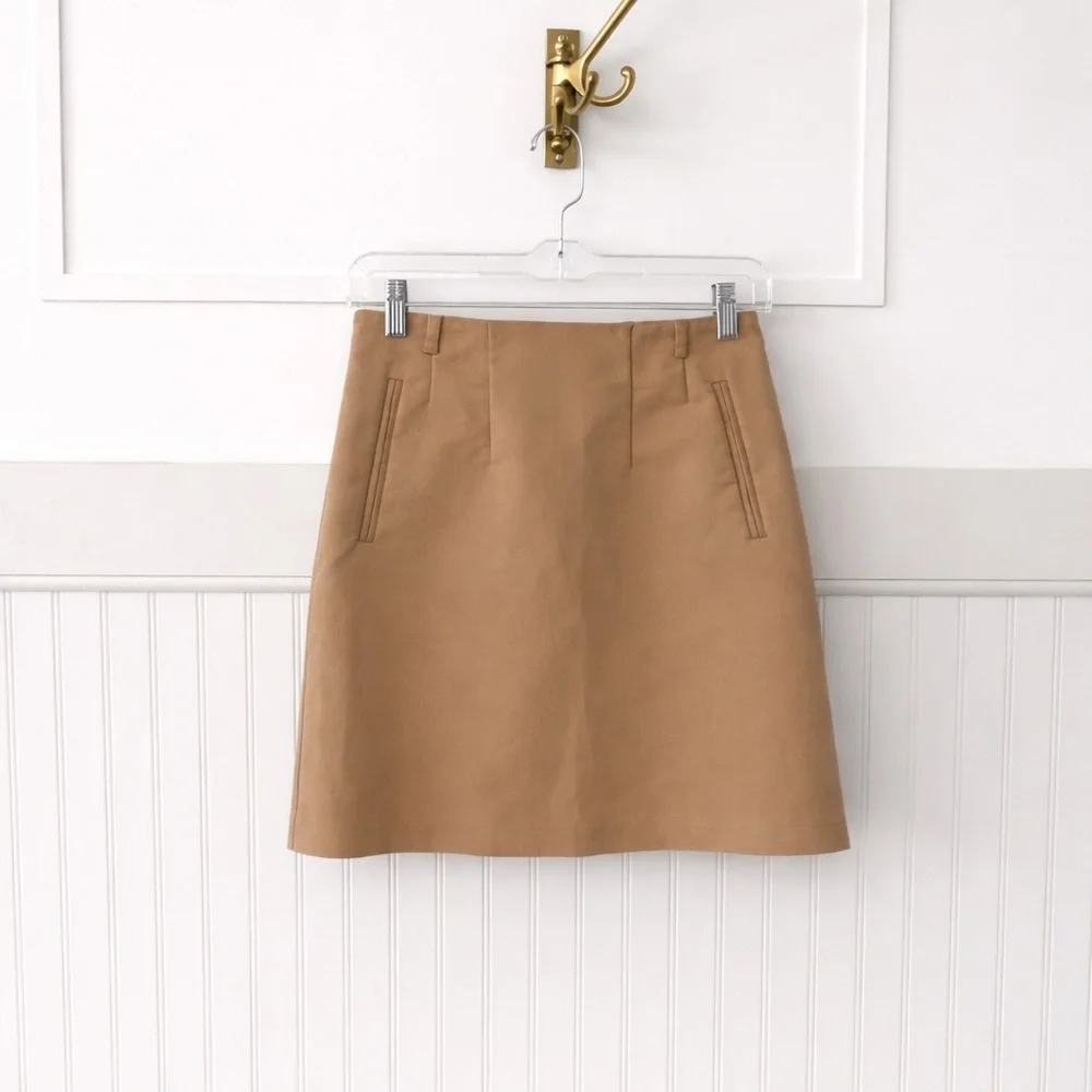 H&M Tan A-Line Mini Skirt - Picture 1 of 5